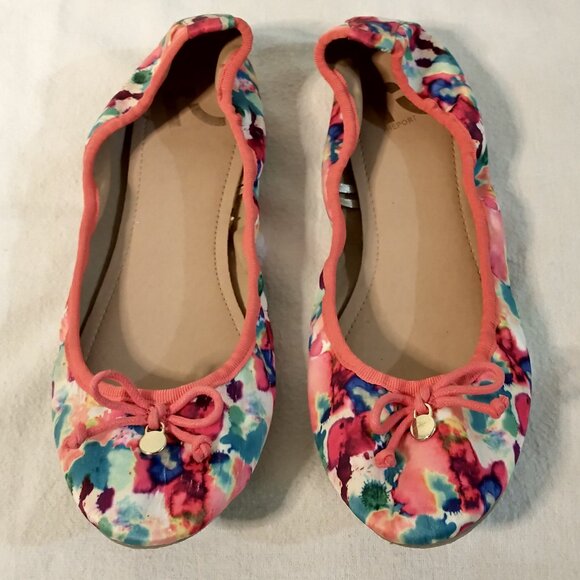 Report Candyland Floral Flower Women's Ballet Flats Spring Summer Shoes Size 8 - Picture 2 of 5